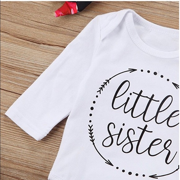 Baby girls little sister 3pc set - Picture 3 of 6